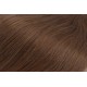 20 inch (50cm) Deluxe wavy clip in human REMY hair - medium brown