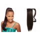 Human hair clip in ponytails / wraps 20 inch straight