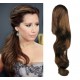 Human hair clip in ponytails / wraps 24 inch wavy